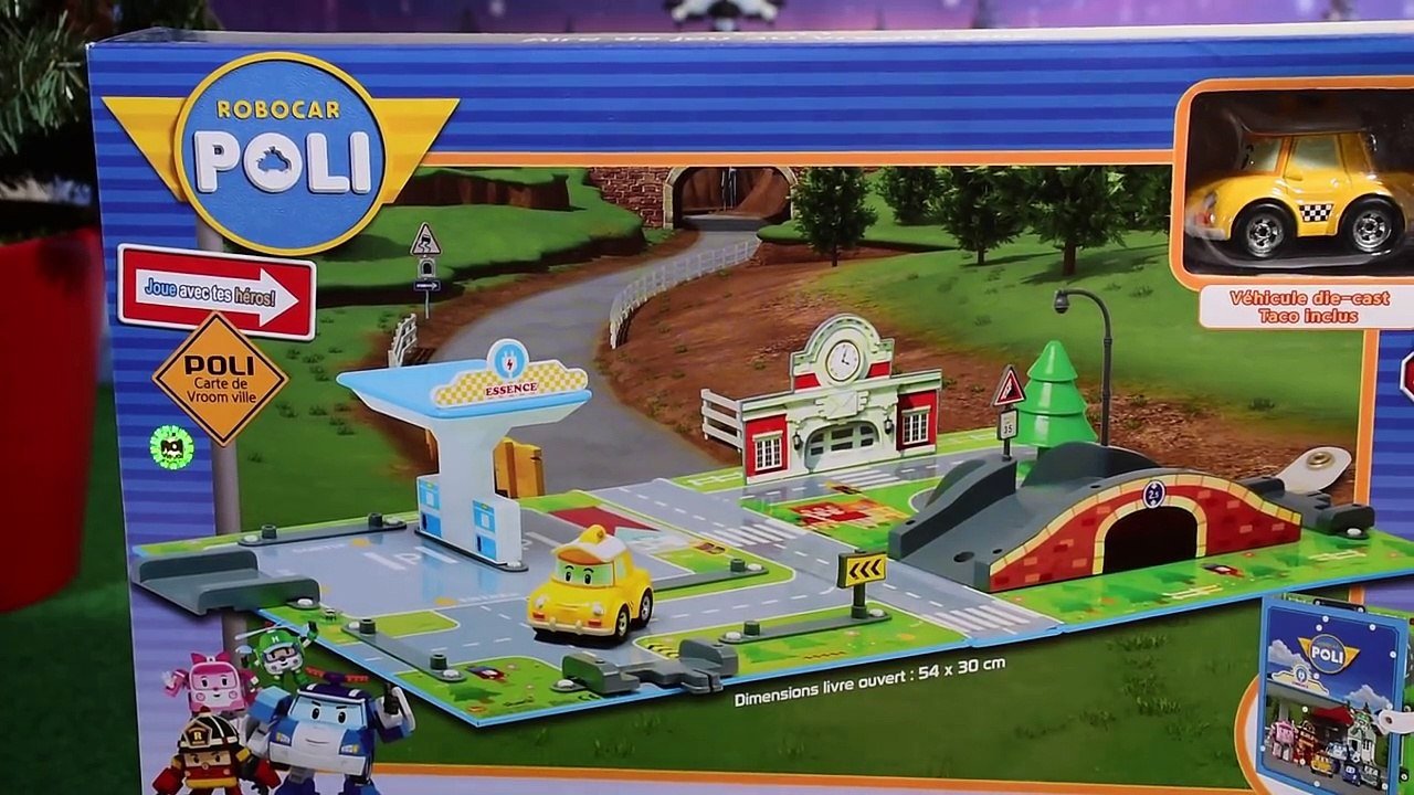 ROBOCAR POLI | Laire de jeu 3D Vroom ville | Cadeaux de Noël