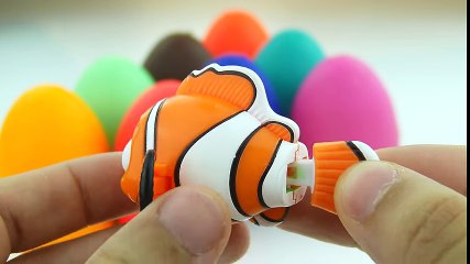 MANY PLAYDOH SURPRISE EGGS FOR KIDS! Nemo The Good Dinosaur Thomas Paw Patrol Masha Toys