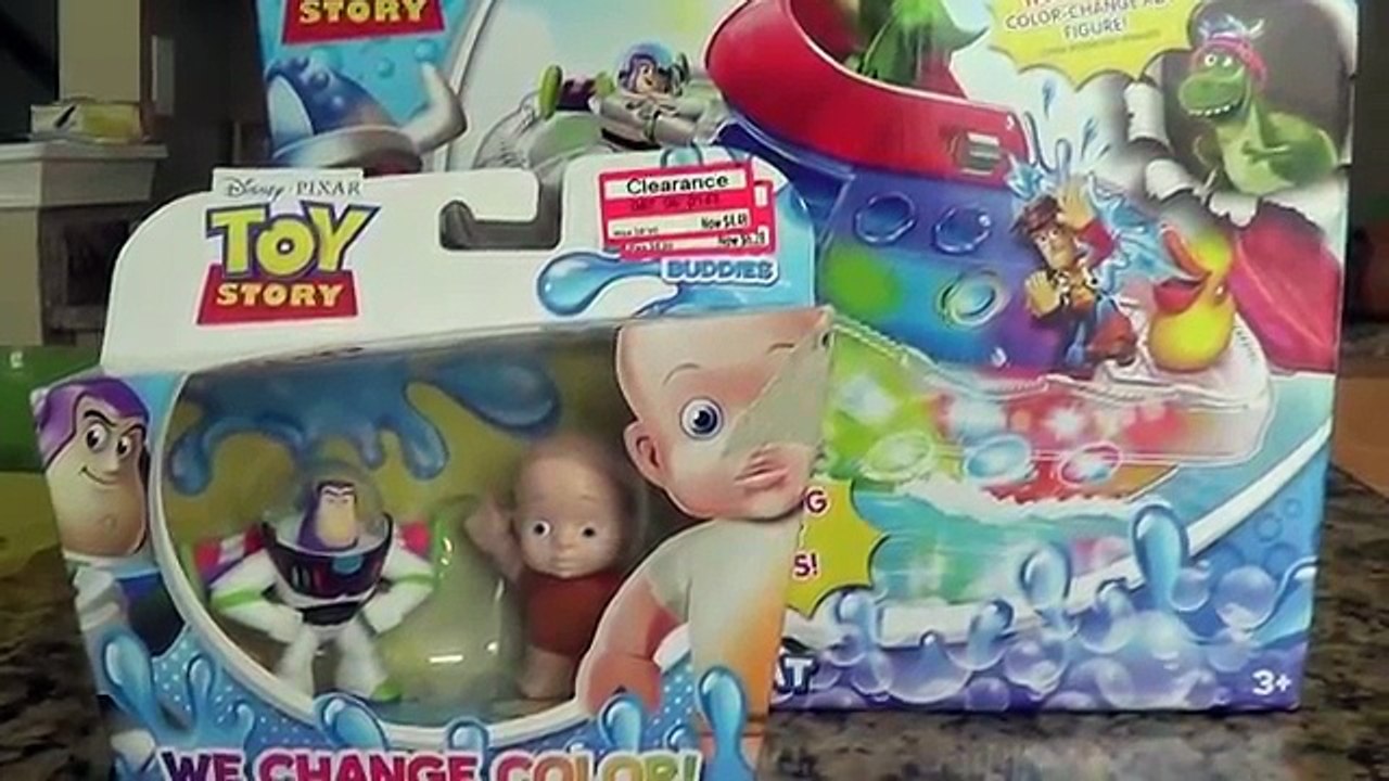 Toy Story Color Splash Buddies Partysaurus Rex Boat, Buzz Lightyear, Big Baby Color Splash Buddies