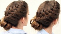 French Braid Updo Hairstyle | Updo Hairstyles | Braidsndstyles12