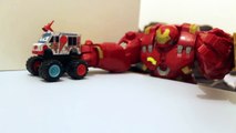 Monster Trucks vs HULK Buster Cars Toon Monster Truck Mater Disney Cars