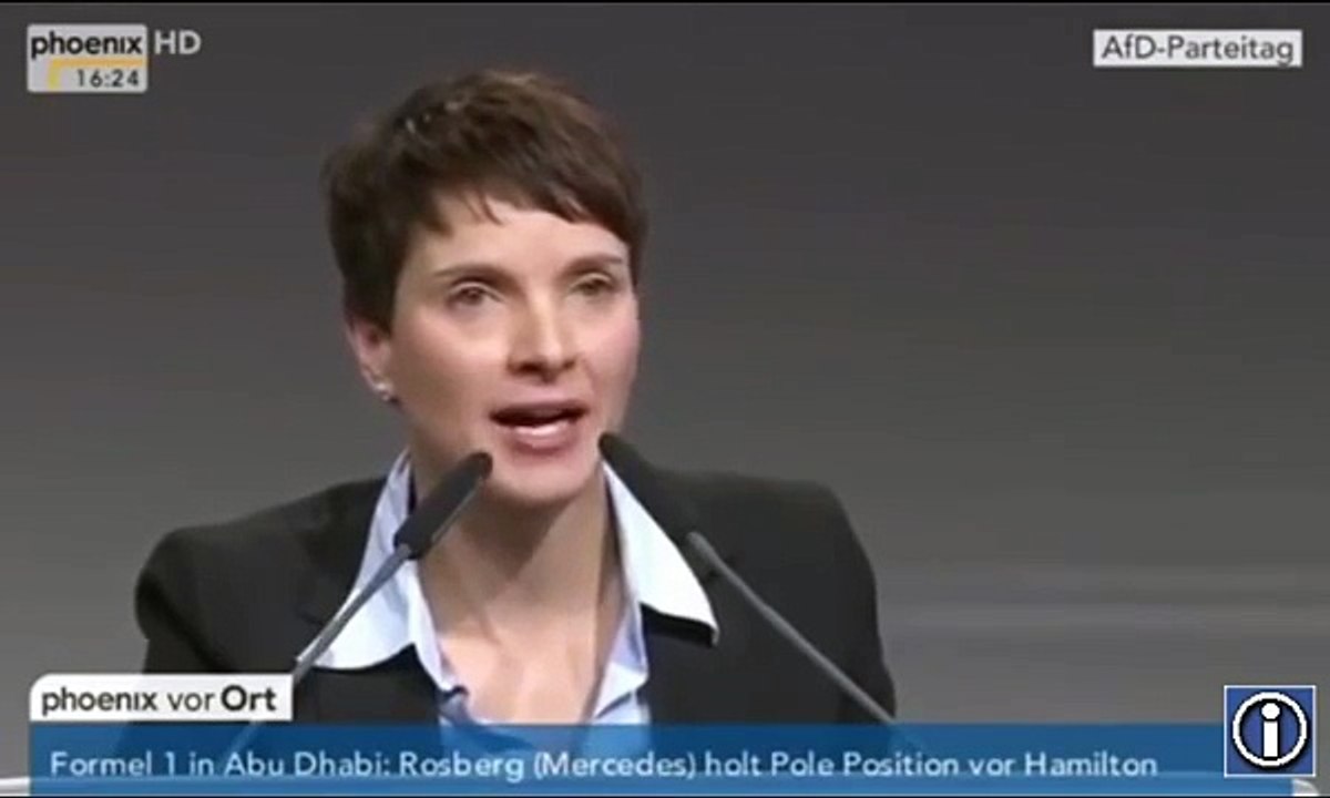 Dr. Frauke Petry AFD  --  Abrechnung mit Merkel