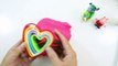 PLAY DOH FROZEN HEART! - MAKE lollipop playdoh with Peppa pig and Paw patrol Toys