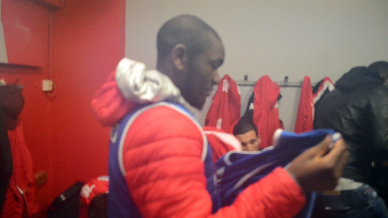 Vestiaire âpres match OSQ / TOURCOING