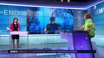 La tour Eiffel fermée depuis cinq jours