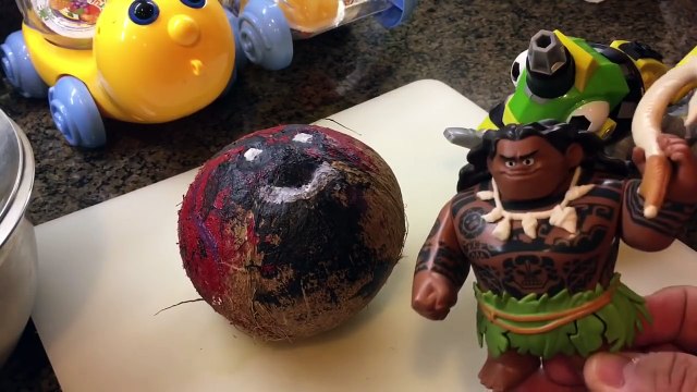 DinoTrux Toys Ty-Rux Slamtools Crushing Toy - Moana Maui Crushes Kakamora Under Car - Oceania Vaiana