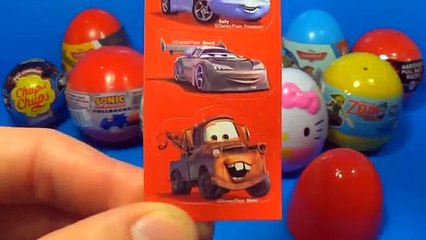 Video herunterladen: 18 Surprise eggs Kinder Surprise SpongeBob Disney PLANES Cars HELLO KITTY SPIDER MAN TOY Story