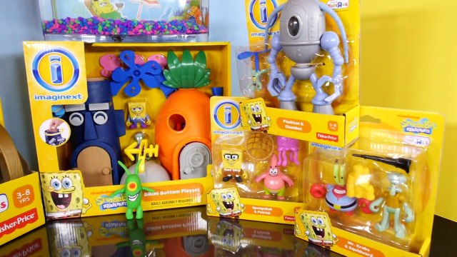 Play Doh Plankton Spongebob Squarepants Imaginext Playset Toys Super Unboxing - Disney Cars Toy Club