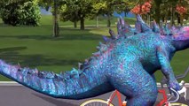 Pig Farm Cartoons | Dinosaur Fighting | Dinosaur Movies For Children | 3D Animal Rhymes For Kids