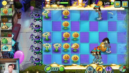 Plants vs. Zombies 2- It's About Time - Gameplay Walkthrough #9 - Neon Mixtape Tour Day 1