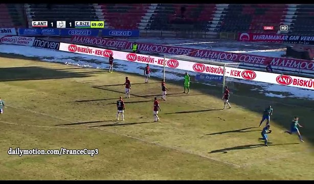 Marwane Saadane Goal HD - Gaziantepspor 1-2 Rizespor - 18.12.2016
