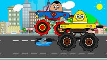 Surprise Eggs Color Cars for Kids Superman vs Spongebob Race Videos for children
