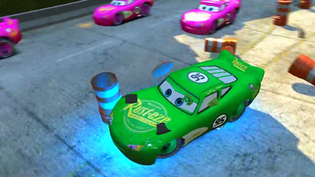 Spiderman & Hulk Superhero Cars Lightning Mcqueen Mickey Mouse dancing Nursery Rhymes