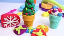 Christmas Play Doh Ice Cream Playdough Popsicles Play-Doh Scoops n Treats Playset Xmas Season