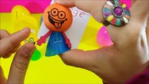 Surprise Eggs Colors Learn with Smiling Faces and Spider-man