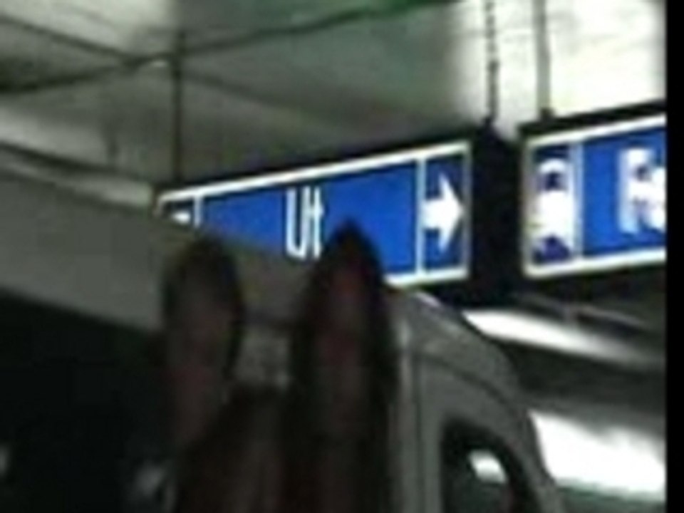 Blocage de mini bus dans le parking souterrain