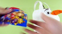 Giant Frozen Surprise Basket Olaf ★ Big Hero 6 Play Doh Hello Kitty Minions Shopkins 2