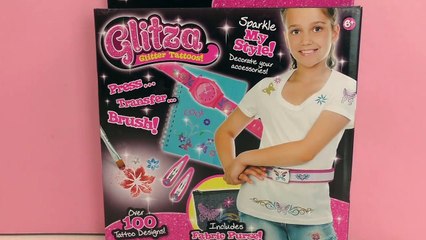 Tasche verschönern mit Glitza Tattoo Studio – Portmonee aus Jeansstoff bunt tätowieren