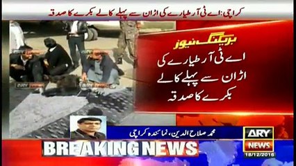 PIA Slaughters Black Goat Before ATR Jet Takeoff