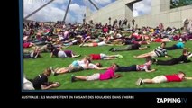 Australie : ils manifestent en faisant des roulades dans l'herbe (vidéo)