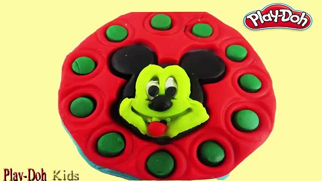 Play DOh Cream MICKEY MOUSE!! Make Ice Cream Cake MicKey Mouse With Play DOh Toys For Kids