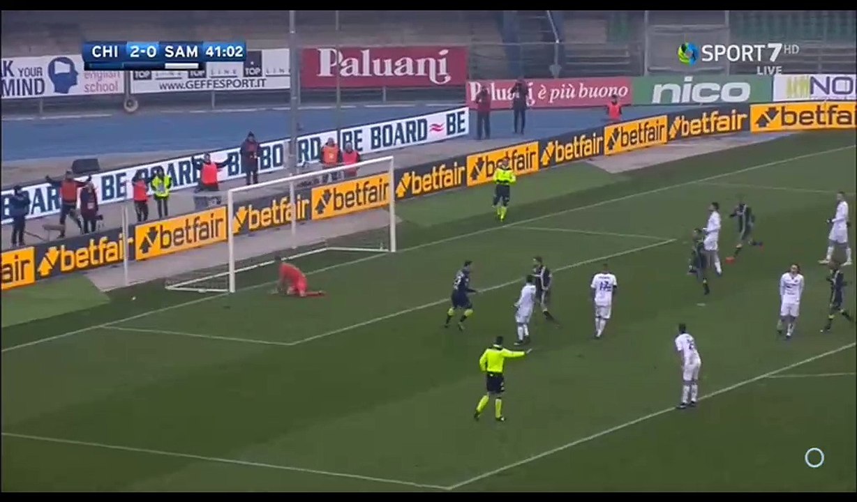 Sergio Pellissier Goal HD - Chievo 2-0 Sampdoria - 18.12.2016