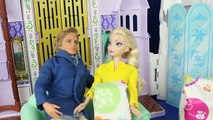 Frozen Elsa amp Felix Wedding Gifts Baby Crib Barbie Parody Ice Castle DisneyCarToys