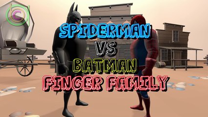 Spidermen vs Batman Epic Battle Comic Finger Family | Superhero Finger Family in 3D