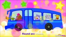 The Wheels On The Bus Go Round And Round - Nursery Rhymes With Lyrics by HooplaKidz Sing-A-Long
