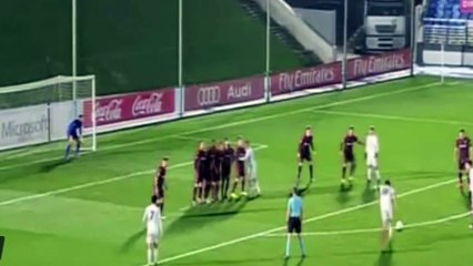 Enzo Zidane Fantastic Goal Free Kick Real Madrid vs Albacete