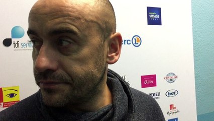 Hervé Loubat entraineur de l'ACFC après le match contre Anglet