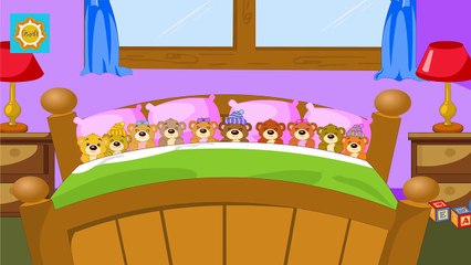 Ten in the Bed | Hindi Kids Rhymes | Fun & Educational English Rhymes in Hindi