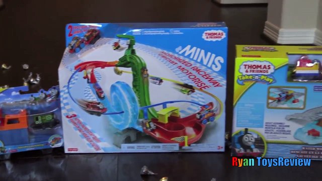 GIANT THOMAS AND FRIENDS Pinatas Surprise Toys Challenge Toy Trains Kids Video Ryan ToysReview