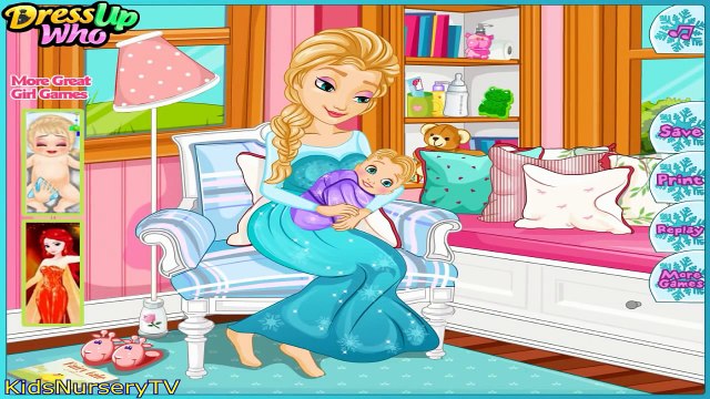 Pregnant Elsa, Pregnant Cinderella & Pregnant Ariel Gives Birth - Baby Games Compilation Play