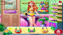 Disney Princess Games - Elsa Anna Rapunzel and Sofia Tanning Solarium Game Compilation