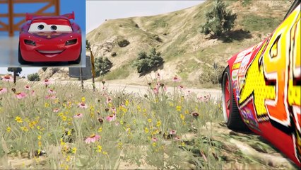 Lightning McQueen Plays GTA 5 as MCQUEEN himself Disney Pixar Cars