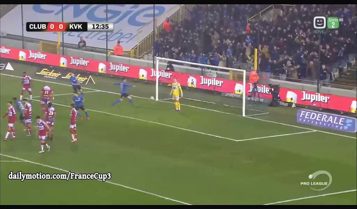 Ricardo van Rhijn Goal HD - Club Brugge KV 1-0 Kortrijk - 18.12.2016