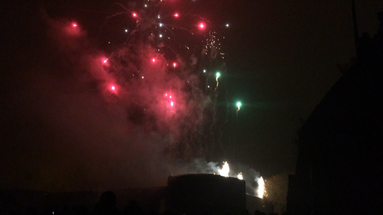 Feu d'artifice de Noël