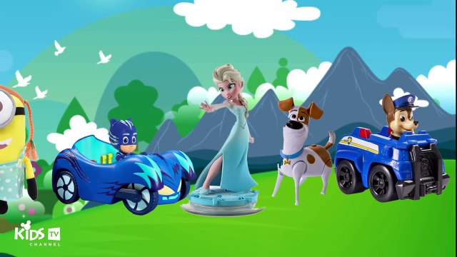 Surprise Eggs Spiderman Colors Paw Patrol PJ Masks Elsa Disney Toys Kids Videos