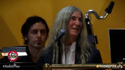 Stop - Edi Rama si Patti Smith ne ceremonine e nobelit... (13 dhjetor 2016)
