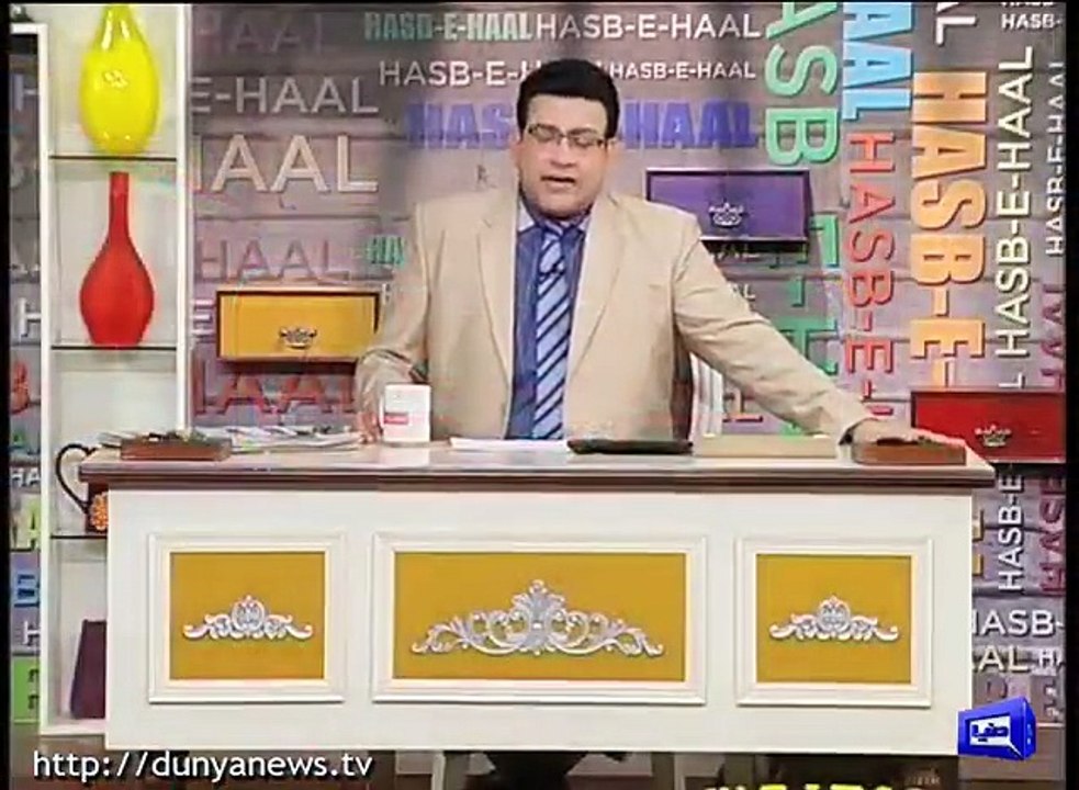 Hasb-E-Haal - (Dunya TV) 18 December 2016 Azizi As Interview of Najam Sethi