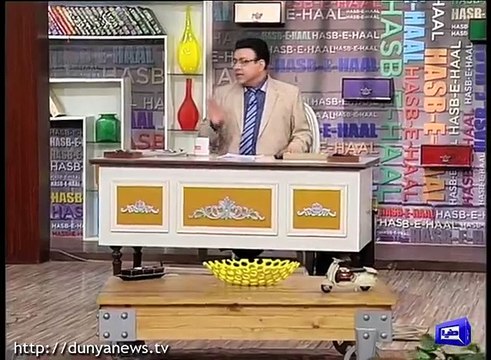 Hasb-E-Haal - (Dunya TV) 18 December 2016 Azizi As Discussion on Politics