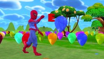 Spiderman Dinosaurs Finger Family | Wild Animals Balloons Nursery Rhymes Compilation Spiderbaby