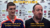 Hockey sur Glace D1 - 2016-12-17 Interviews Eric Sarlieve - Vojtech Sedlacek Sangliers Arvernes Clermont-Ferrand