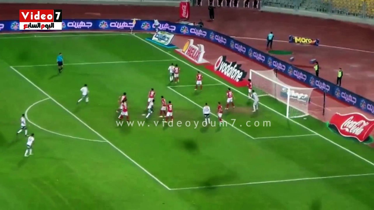 بالفيديو.. المصرى يحرز الهدف الأول أمام الأهلى ويقلص الفارق