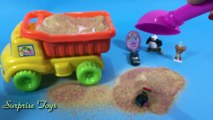 #Surprise Toys #Car Truck Toys #Disney Cars Toys are hidden in the sand color #Surprise Eggs
