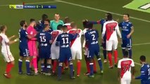 Players Fighting before Lacazette penalty miss - AS Monaco vs Olympique Lyon 18.12.2016