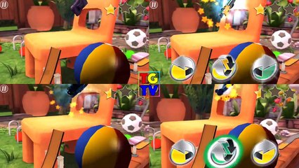 Disney Pixar Cars Holley, Carla, Flo 4 Screen Race | Cars Daredevil Garage