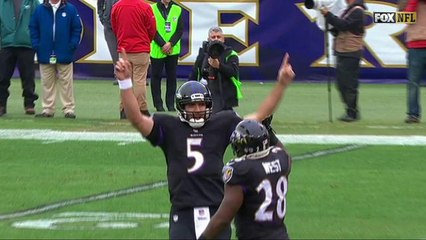 Joe Flacco hits Kamar Aiken for 13-yard TD