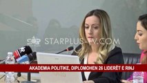 AKADEMIA POLITIKE, DIPLOMOHEN 26 LIDERËT E RINJ